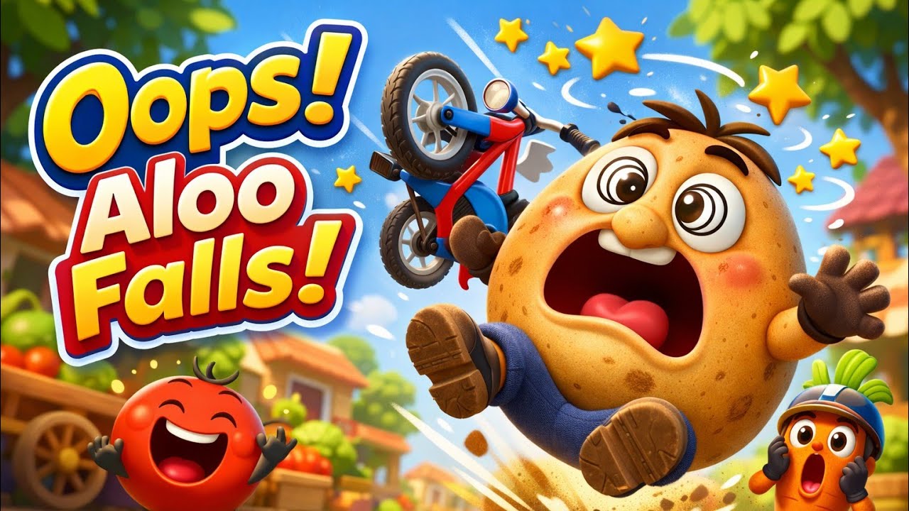 Aloo Ki Cycle Song | आलू की साइकिल | Funny Hindi Kids Rhyme | Bachpan Ki Rhymes TV