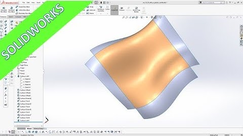 Loft with Guides and Continuity - SolidWorks 2019 / 20 Training - Surfaces