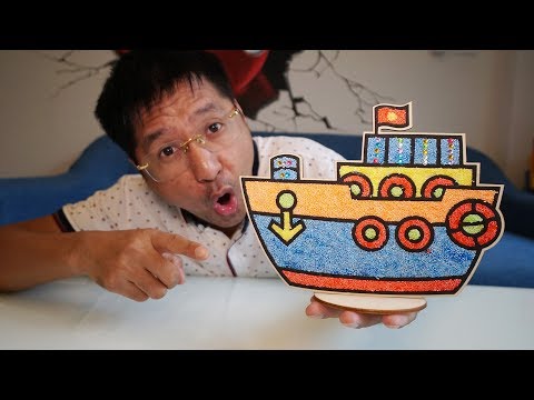 Video Tô Màu Chiếc Thuyền Đất Sét Xốp | Boat Coloring with... - youtube