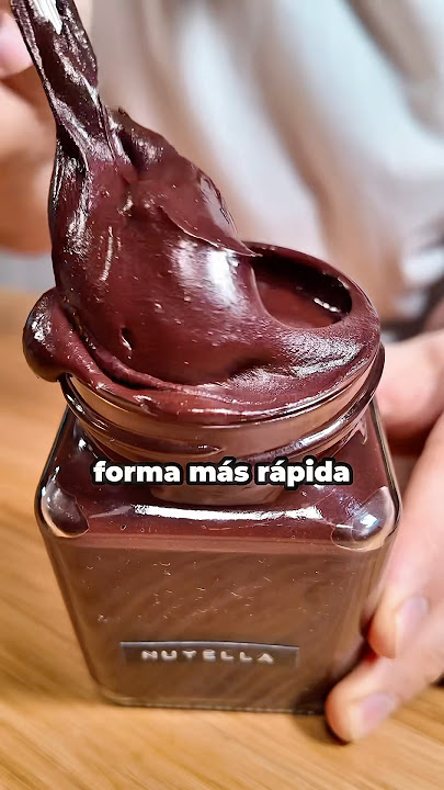 HEALTHY NUTELLA 🍫 #nutella #healthy #fitness #fitrecipes #healthyrecipes