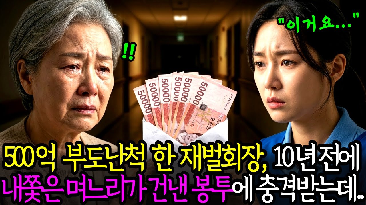 500억 부도난 척한 재벌회장, 10년전 위자료 한푼없이 내쫓은 며느리가 건넨 봉투에 충격받은 사연