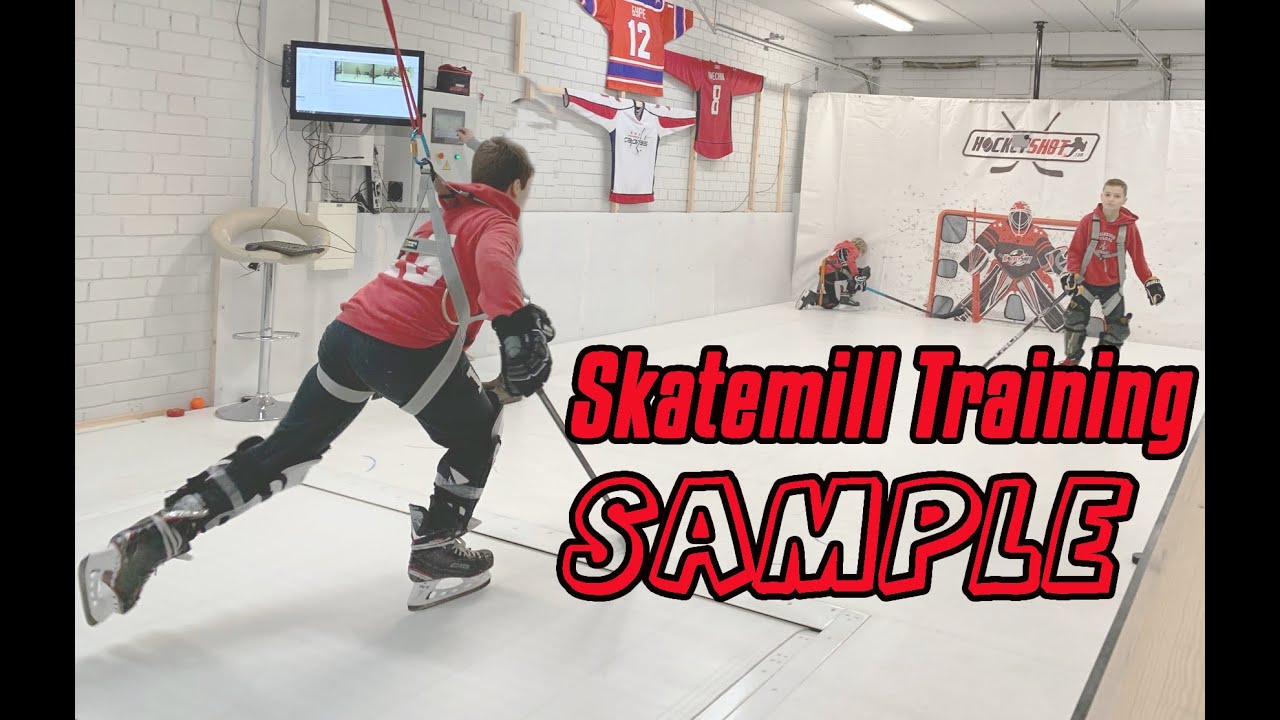 Hockey Skatemill Training Lesson. Improve speed and power. Video Analyses