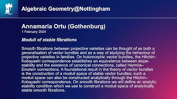 Annamaria Ortu (Gothenburg)