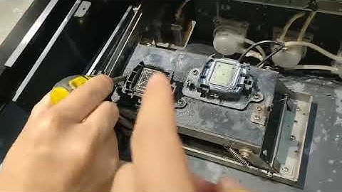 How to adjust cap top and print head position-Part 2