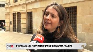 Paloma Valencia Y Mara Fernanda Cabal Piden A Duque Volver A La Seguridad Democrtica