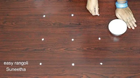 2 Simple elegant rangoli Art designs🌸easy kolam rangoli design🌸Small muggulu🌸Daily rangoli