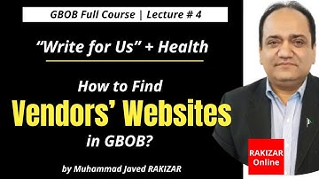 How to search vendors