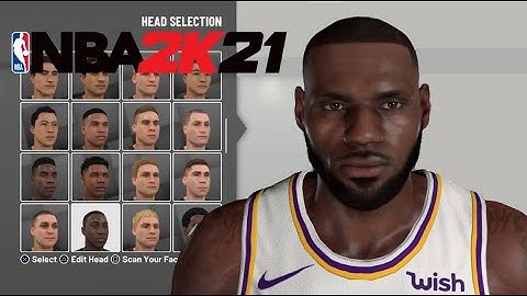 NBA 2K21 HOW TO CREATE LEBRON JAMES FACE