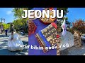 jeonju world bibimbap festival 2021 // hanok village, street food, hanbok | korea travel vlog