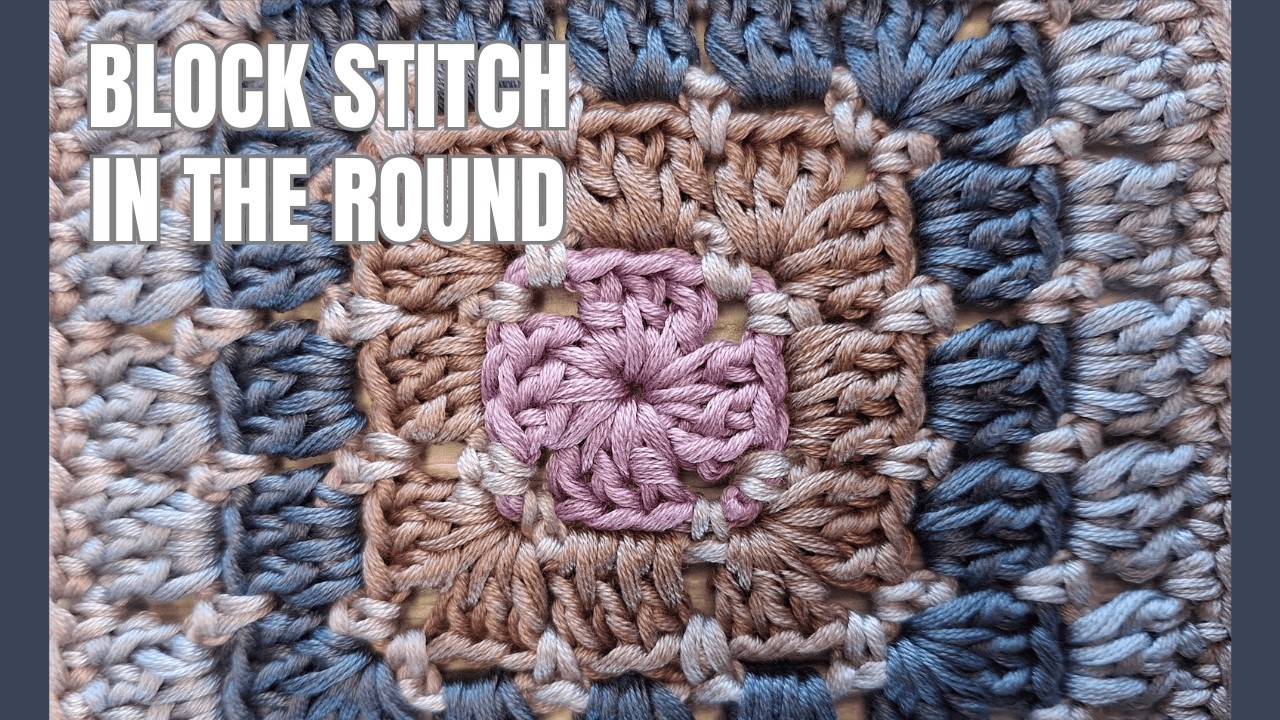 How to Crochet a Block Stitch Granny Square (Step-by-Step)