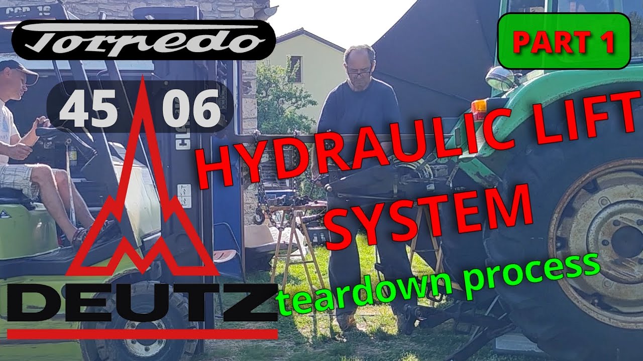 TORPEDO DEUTZ 45 06 HYDRAULIC LIFT SYSTEM REPAIR PART 1, FIX, MEND, RESTORE, REBUILD, SERVICE...