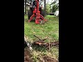 Kubota L3901 bh77 backhoe vs. stump