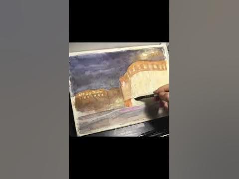 Питер. Нарвская. #акварель - YouTube
