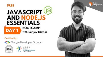 Day 1 | Basics of JavaScript | Free JavaScript & Node.js Essentials Bootcamp (5 days)