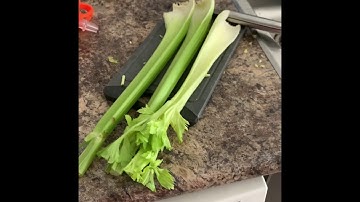 Celery Juicing using a Ninja Blender