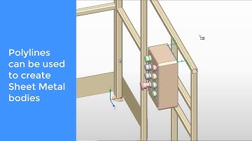 How to Convert a 2D Polyline to Sheet Metal - BricsCAD Mechanical
