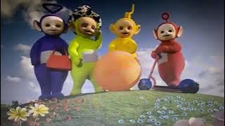 The Teletubbies Run To The Magic Windmill With T.U.F.F. Puppy Title Card Music (Josie’s Pots 2)
