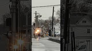 50 Seconds of NJT Alp-45dp #4518 back again doing Railroad Crossing Sequence with Unrestricted K5LA