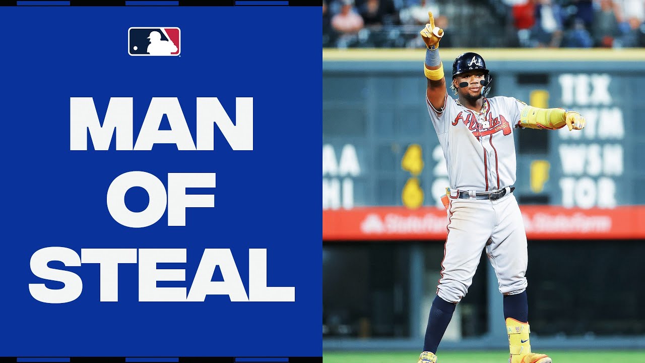 Running wild! Ronald Acuña Jr.'s has 61 steals already this season!