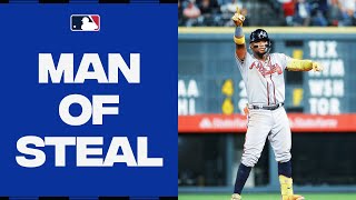 Running wild! Ronald Acuña Jr.'s has 61 steals already this season!