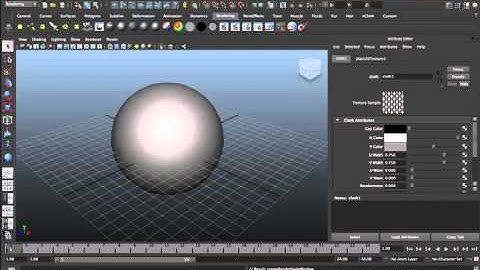 Maya Tutorials: 53-Creating and applying maps.mov