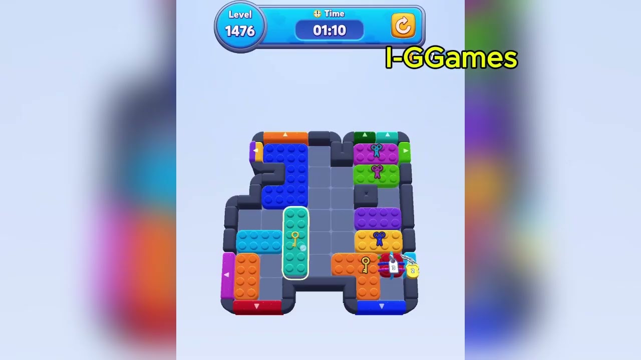 みんページ Color Block Jam Level 1476 - YouTube
