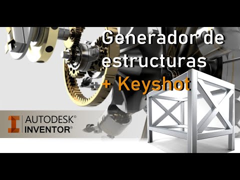 INVENTOR GENERADOR DE ESTRUCTURAS Y DESCARGA DE KEYSHOT PARA RENDERIZAR