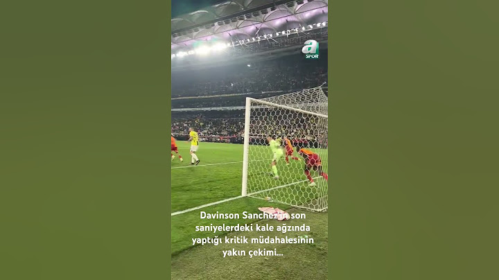 Davinson Sanchez'in son saniyelerdeki kale ağzında yaptığı kritik müdahalesinin yakın çekimi...