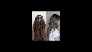 (minsunbeauty) Ash balayage / Asian hair / metallic balayage #shorts
