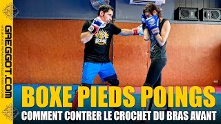 Boxe Pieds Poings - Comment Contrer Un Crochet Du Bras Avant