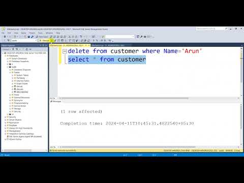 SQL Delete Statement - SQL DELETE Query  #kaashivinfotech  #kaashivreviews #kaashiv #sql