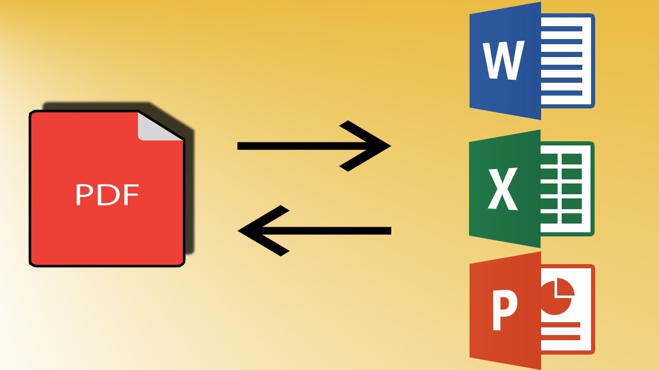 تحويل ملفات Pdf الى Word Excel Powerpoint للتعديل عليها و