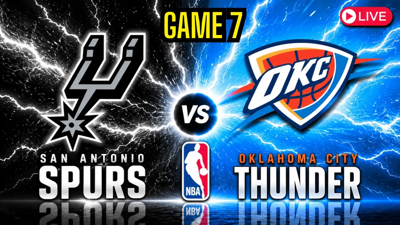 San Antonio Spurs vs Oklahoma City Thunder - Game 7 NBA Playoffs - Western Conference Finals