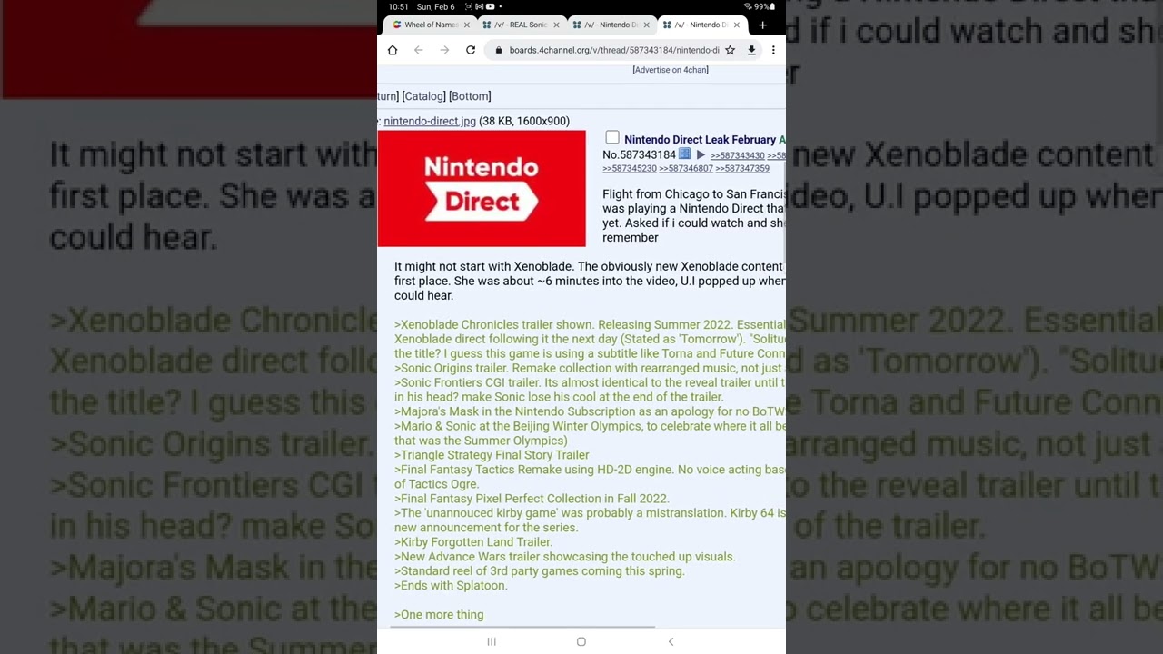 Nintendo Direct Leak Feb Youtube