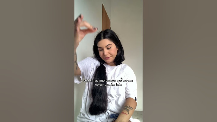 Cortei meu cabelo curtinho em casa