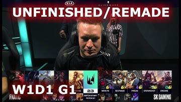 [UNFINISHED / REMADE] Fnatic vs SK Gaming | Week 1 Day 1 of S9 LEC Spring 2019 | FNC vs SK W1D1