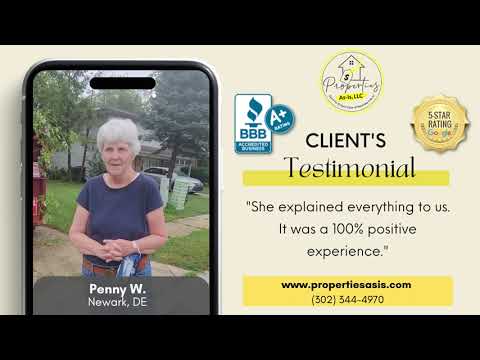 Properties As Is LLC - Client's Testimonial (Penny W. - Newark, DE)