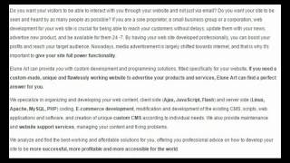 order Web development
