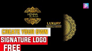 🔥create your own Signature Logo Inspired by Henna 🔥 | Picsart Editing Tutorial screenshot 2