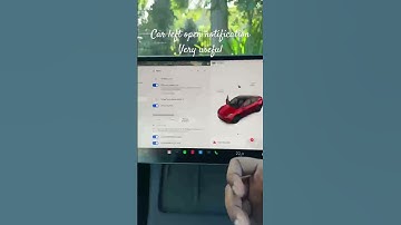 Car left open notification is a very useful feature in @tesla #model3 #modely #teslainthegong