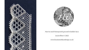 How to work Honeycomb ground in bobbin lace
