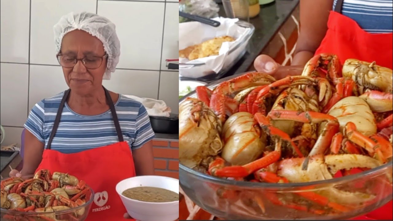 Como fazer e temperar um caranguejo + pirão | Ângela Maria