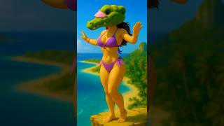 Brainrot Diving Into Ocean