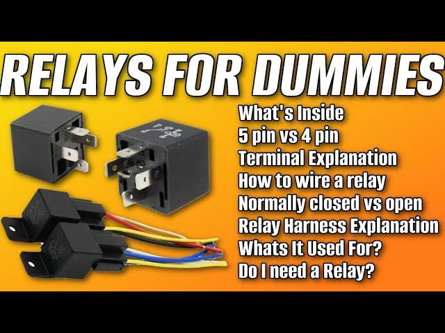 Automotive Relays For Dummies, 85 86 87 87a 30, How To Wire A Relay, 5  Pin vs 4 Pin