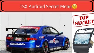 Acura TSX Android Double Din secret menu🤫 Android Radio Acura Tsx 2005