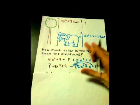 Subtracting Polynomials Vertically (rotated)