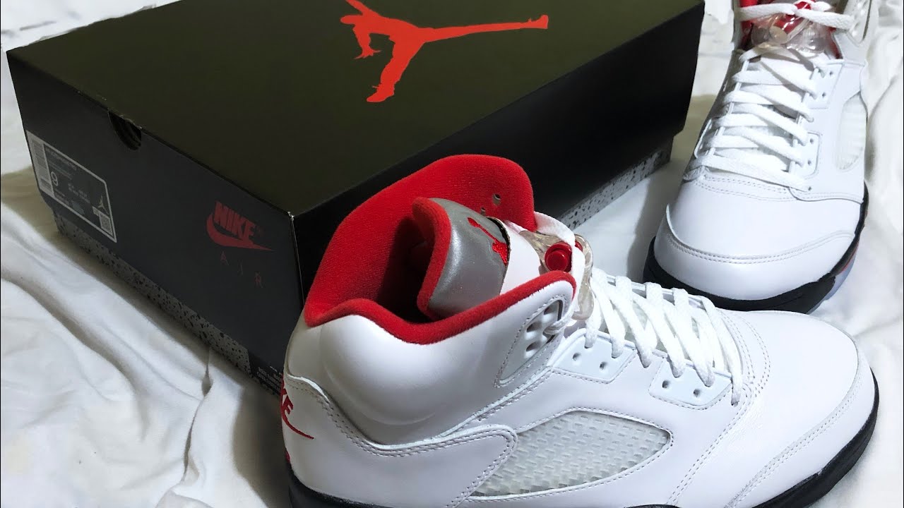 retro 5 fire red size 7