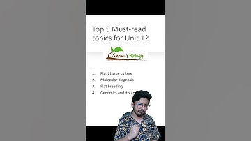 csir net life science unit 12 applied biology |  most important topics from the syllabus