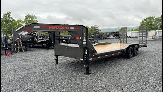 Maxxd 102x24' H8X Gooseneck Wide Body Low Profile Equipment Trailer 16000# GVW  H8X10224G-16