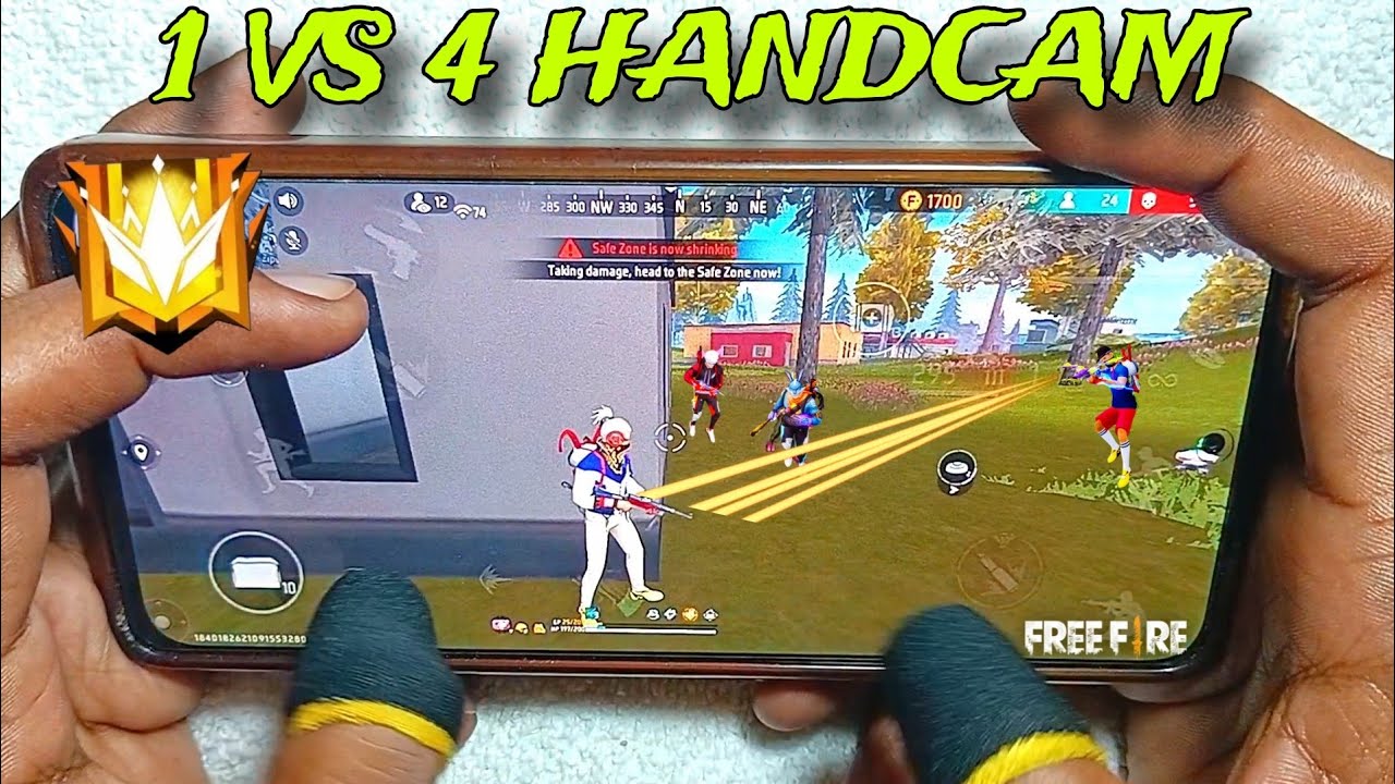 3 FINGER HANDCAM⚡ SOLO VS SQUAD BR - RANK HANDCAM GAMEPLAY FREE FIRE🔥 ...